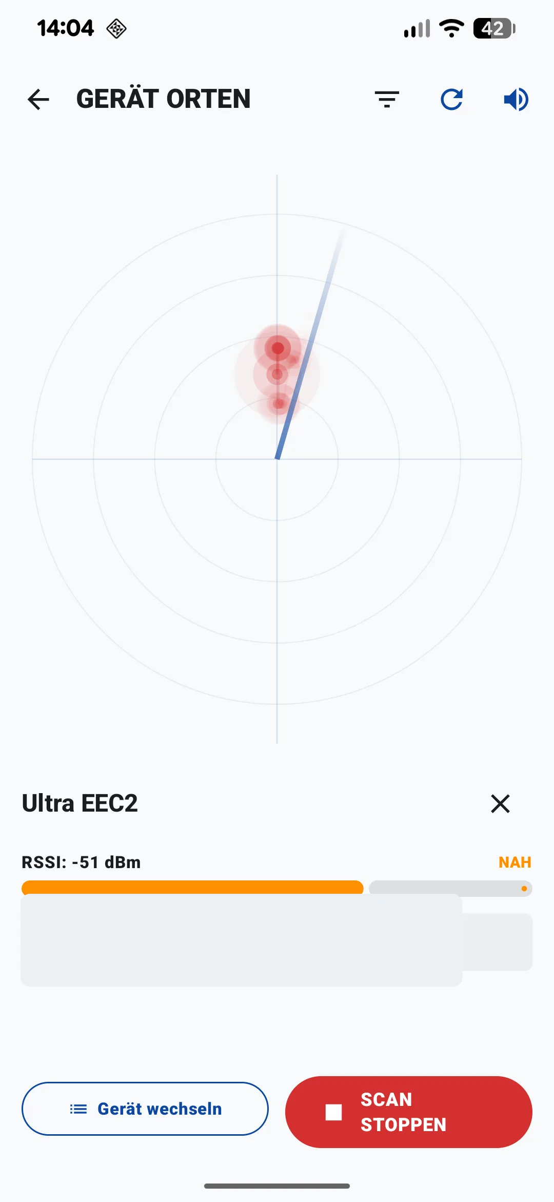Signalortung mit Richtungsanzeige